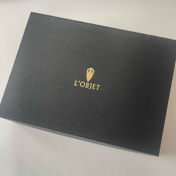 L'objet Leopard Small 5”x7” Tray New in Box Porcelain Gold - Picture 8 of 9